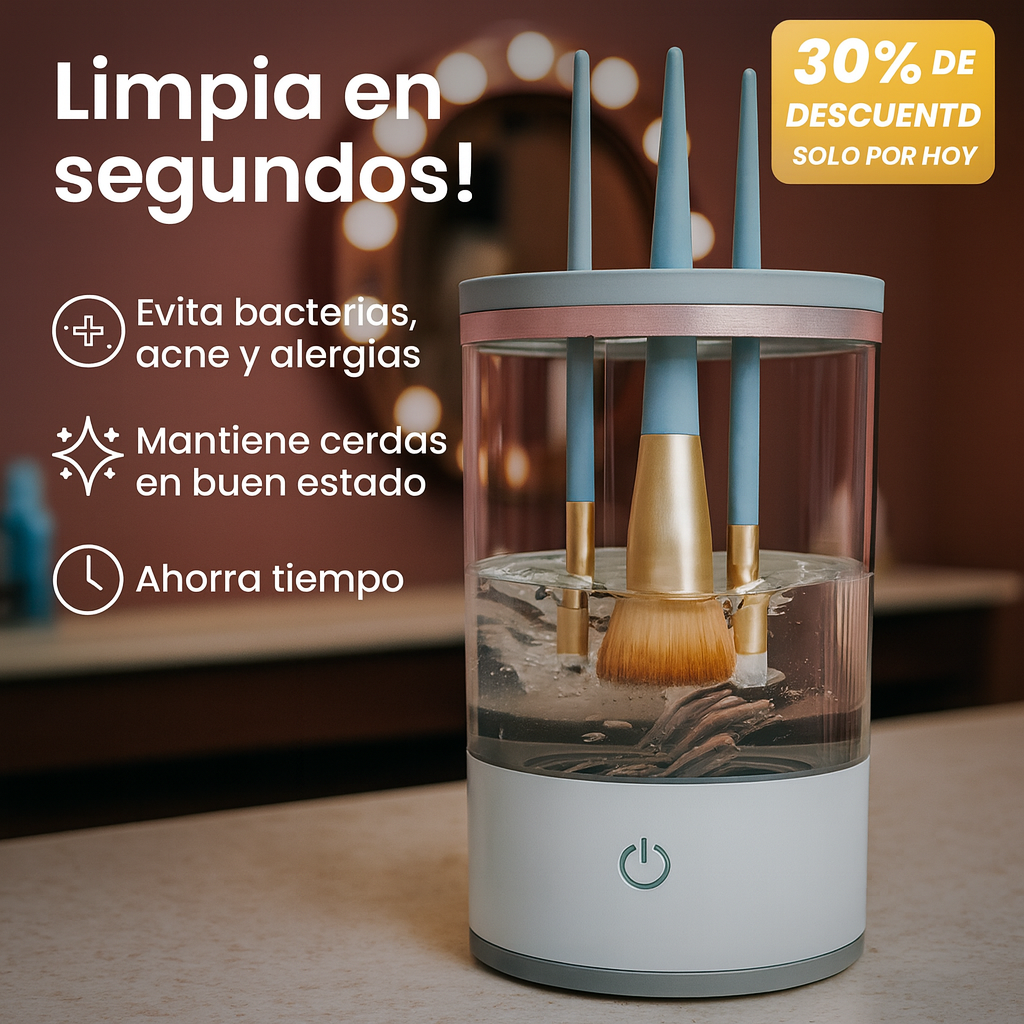 LIMPIA BROCHAS MAQUILLAJE AUTO™